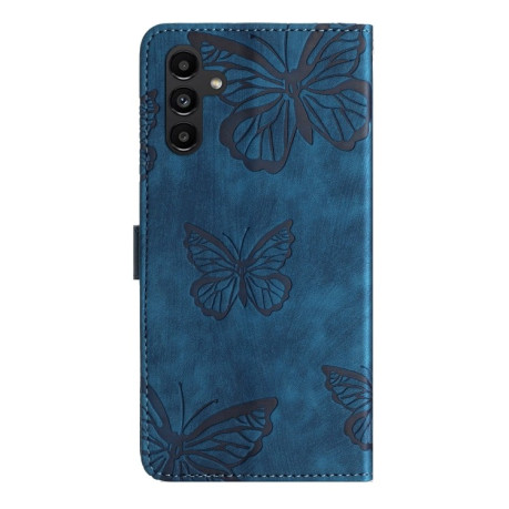 Чехол-книжка Embossed Butterfly для Samsung Galaxy A56 5G - синий