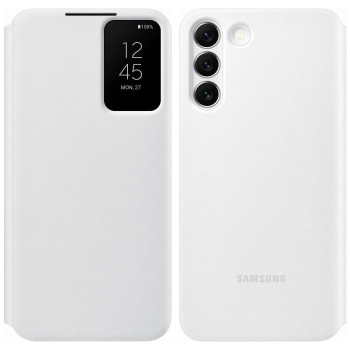 Оригинальный чехол-книжка Samsung Smart Clear View для Samsung Galaxy S22 Plus - white
