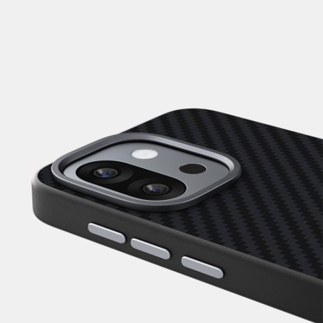 Ультратонкий чехол ABEEL 6D Micro Relief MagSafe Magnetic на OnePlus 13T - Carbon Fiber Black