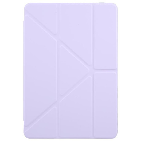 Чехол-книжка Clear Acrylic Demation Leather для Redmi Pad SE 11 2025 / Pad 2 - фиолетовый