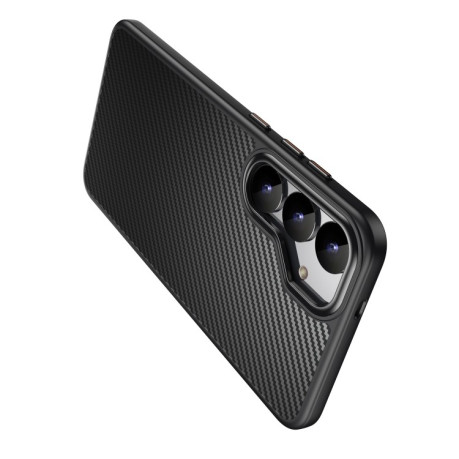Протиударний чохол Kevlar Fiber Shockproof MagSafe для Samsung Galaxy S25+ 5G - чорний