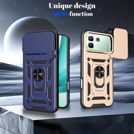 Протиударний чохол Sliding Camshield для Infinix Note 60 Pro / 60 Pro 5G — сріблястий