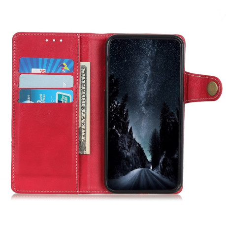 Кожаный чехол-книжка S-Type Stitching Calf для Samsung Galaxy M33 5G - красный