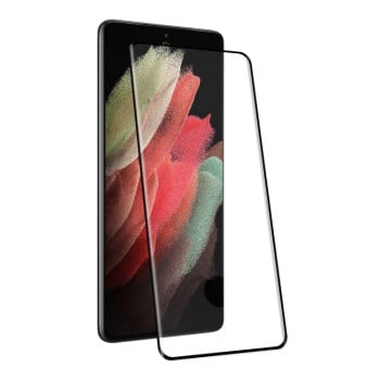 Защитное стекло ENKAY Hat-prince Full Glue на Samsung Galaxy S22 Ultra - черное