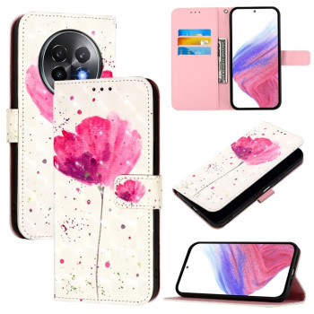 Чехол-книжка 3D Painting для Realme 13+ 5G/13 Pro 5G/13 Pro+ - Flower