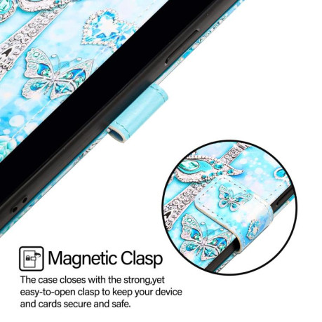 Чохол-книжка Colored Drawing Pattern Plain Weave Leather для OnePlus 13R / Ace 5 / 5 Pro - Butterfly