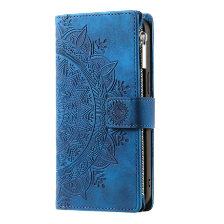 Чехол-книжка Multi-Card Totem Zipper Leather  для Xiaomi 14T - синий