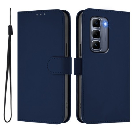 Чехол-книжка Skin Feel Solid Color Leather для Infinix Hot 50 Pro+ - синій