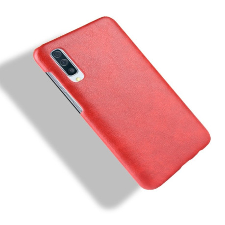 Кожаный чехол Litchi Texture на Samsung Galaxy A50/A30s/A50s-красные