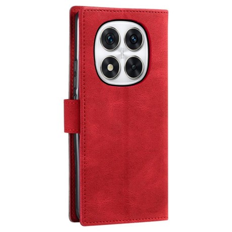 Чохол-книжка Stitching Skin Feel для Redmi Note 14 Pro 4G - червоний