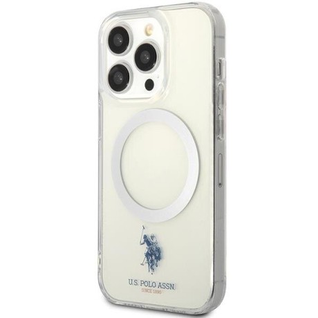 Чехол US Polo USHMP15LUCIT MagSafe Collection для  iPhone 15 Pro - transparent