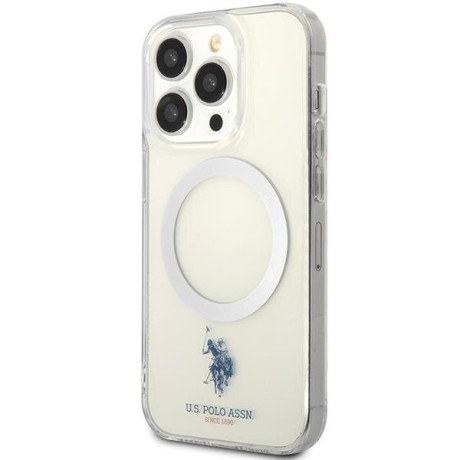 Чехол US Polo USHMP15XUCIT MagSafe Collection для  iPhone 15 Pro Max - transparent