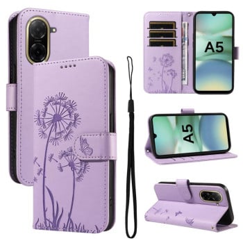 Чехол-книжка Dandelion Embossed Pattern Flip Leather для Redmi A5 4G 173.3mm Global - фиолетовый