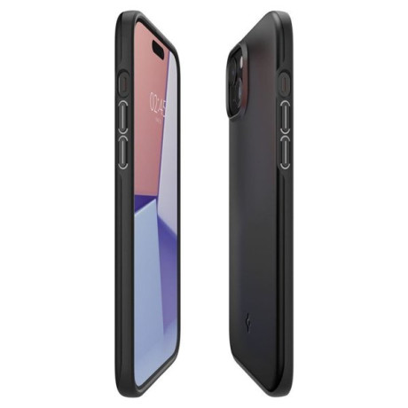 Оригинальный чехол Spigen Thin Fit для iPhone 15 Plus - Black