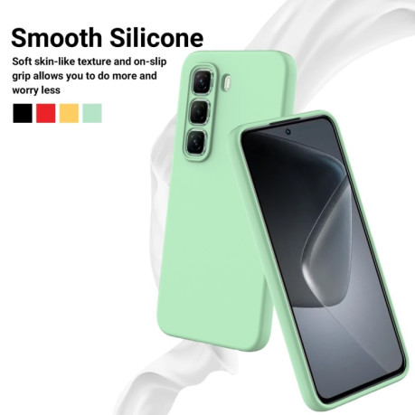 Силіконовий чехол Solid Color Liquid Silicone на Infinix Hot 50 Pro+ - зелений