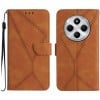 Чохол-книжка Stitching Embossed Leather для Redmi 14C 4G/Poco C75/Redmi A4 5G / 5G Global - коричневий