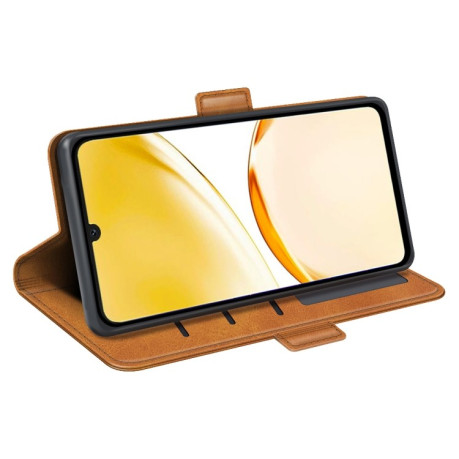 Чехол-книжка Dual-side Magnetic Buckle для Realme 11 Pro 5G/11 Pro+ 5G - желтый