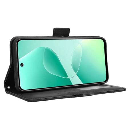 Чохол-книжка Skin Feel з м'якою фактурою Calf на Infinix Hot 60i 4G / Hot 60 5G - чорний