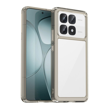 Противоударный чехол Colorful Acrylic Series для Xiaomi 14T Pro - прозрачно-серый