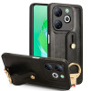 Протиударний чохол Wristband Leather Back для Infinix Smart 8 - чорний