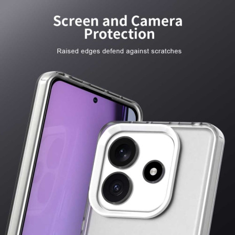 Противоударный чехол Candy Series для Xiaomi Redmi Note 14 5G/Poco M7 Pro 5G - белый