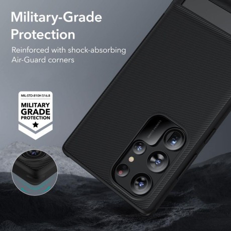 Силіконовий чохол-підставка ESR Air Shield Boost для Samsung Galaxy S23 Ultra - чорний