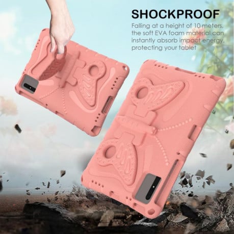 Протиударний чохол Butterfly Bracket EVA для Xiaomi Redmi Pad 2/SE 11 2025 - оранжево-рожевий