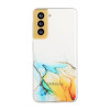 Протиударний чохол Hollow Marble Pattern Samsung Galaxy S22 Plus 5G - жовтий