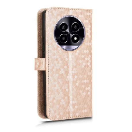 Чохол-книжка Honeycomb Dot для Realme 13+ 5G/13 Pro 5G/13 Pro+ Global - золотий