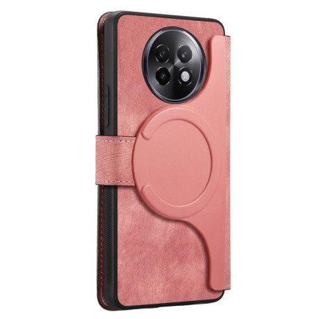 Чехол-книжка CaseNeo MagSafe RFID Anti-theft Retro Leather для Realme 13+ 5G - рожевий