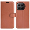 Чехол книжка Litchi Texture Horizontal Flip Leather для Xiaomi 17T — коричневый