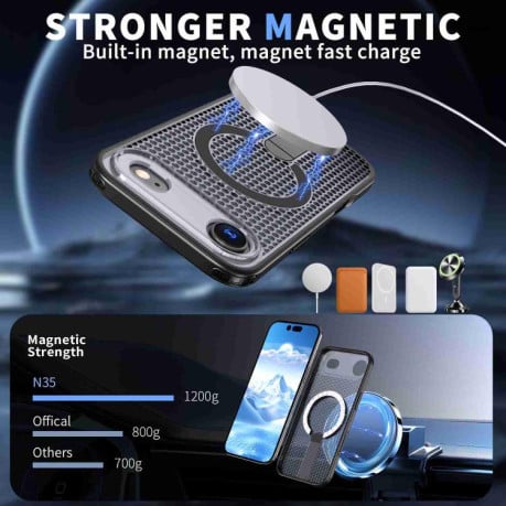 Чехол kalebol Honeycomb Cooling с MagSafe и подставкой на iPhone Air - черный