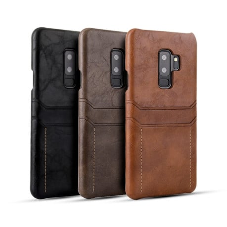 Кожаный чехол Calf Texture на Samsung Galaxy S9 / G960 - коричневый