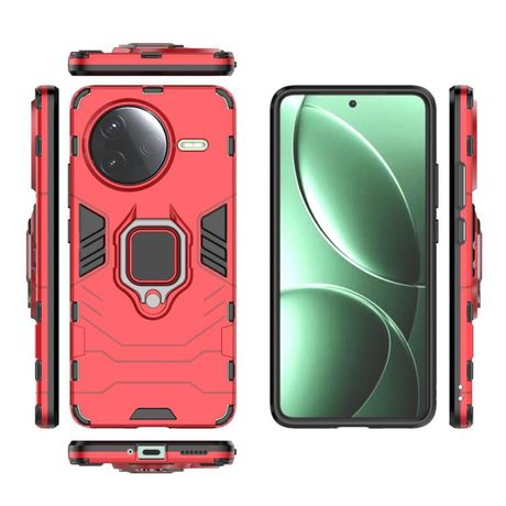 Чохол HMC з поворотним 360° тримачем для Xiaomi Redmi K80 / Poco F7 Pro — червоний