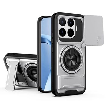 Протиударний чохол Lens Sliding Window Multifunctional Magnetic Shockproof зі шторкою камери на Xiaomi 17T Pro 5G — титановий