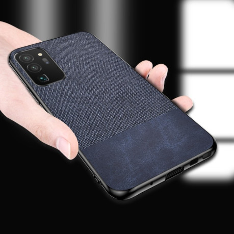 Ударозащитный чехол Cloth Texture на Samsung Galaxy S20 FE - черный