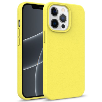 Противоударный чехол Starry Series Straw для iPhone 13 Pro Max - желтый