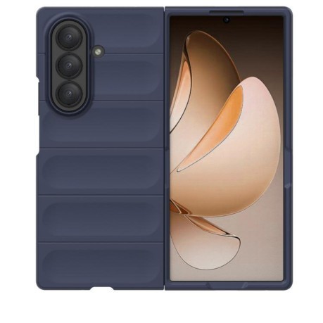 Силиконовый чехол Magic Flannel для Samsung Galaxy Fold 7 5G - синий