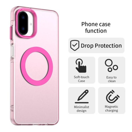 Противоударный чехол Candy Magsafe PC Hybrid TPU для Samsung Galaxy A07 4G - красный
