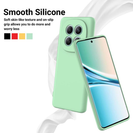Силіконовий чохол Solid Color Liquid Silicone на Xiaomi Redmi Note 15 4G / 5G /Poco M8 164mm — зелений