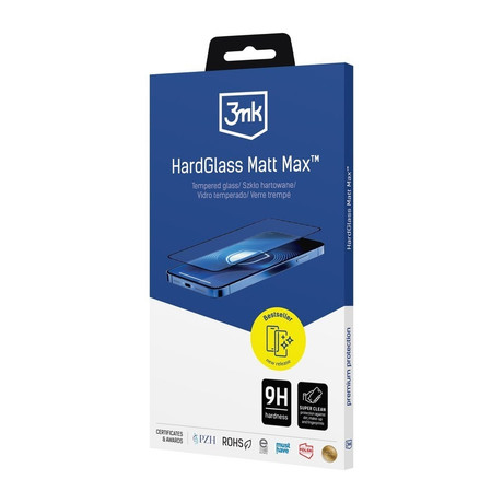 Оригінальне скло 3mk Protection HardGlass Matt Max Privacy для iPhone 18 Pro Max — напівпрозоре