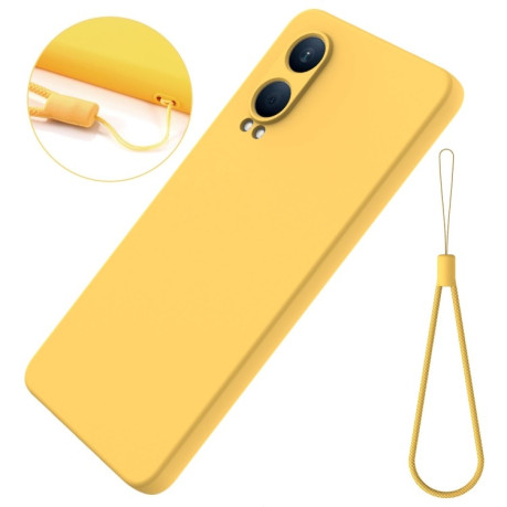 Силіконовий чохол Solid Color Liquid Silicone для OnePlus Nord CE4 Lite Pro XL - жовтий