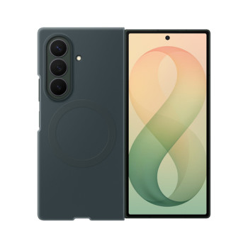Оригінальний силіконовий чохол Samsung Silicone Magnet з MagSafe на Samsung Galaxy Fold 8 Ultra — зелений
