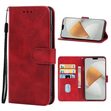 Чехол-книжка EsCase Leather для Vivo S12 5G / V23 5G - красный