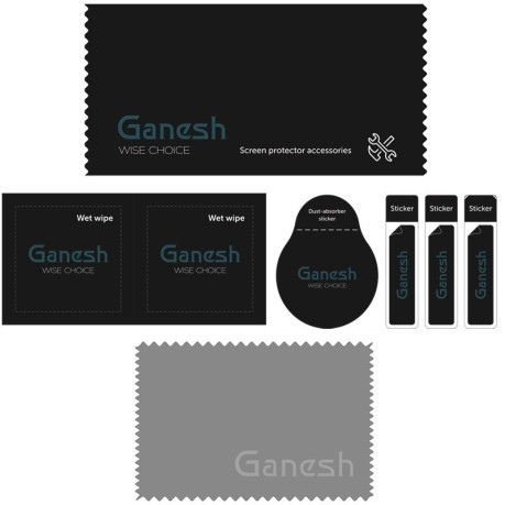Защитное 3D стекло Ganesh 9H для iPhone 11 Pro - черное