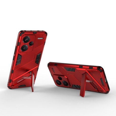 Противоударный чехол Punk Armor для Xiaomi Redmi Note 13 Pro 5G/Poco X6 5G - красный