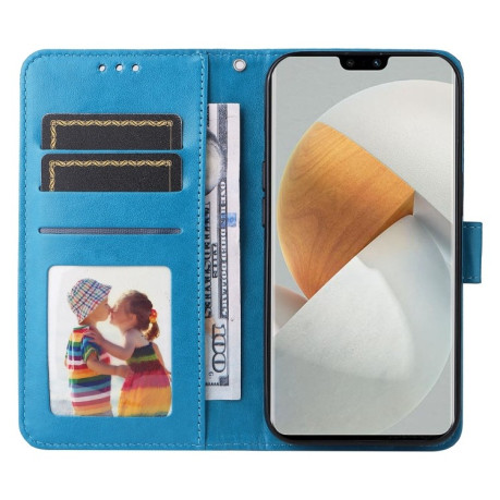Чехол-книжка Embossed Sunflower для Vivo S12 / V23 5G - синий