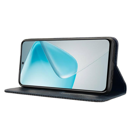 Чохол-книжка Magnetic Buckle Retro Crazy Horse Texture на Infinix Hot 50 Pro+ 4G - синій