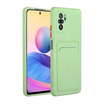 Протиударний чохол Card Slot Design на Xiaomi Poco M3 Pro/Redmi Note 10 5G/10T/11 SE - зелений