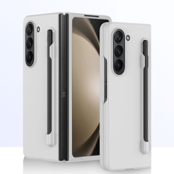 Протиударний чохол Integrated Skin Feel PC with Pen / Pen Box для Samsung Galaxy Fold 6 - білий